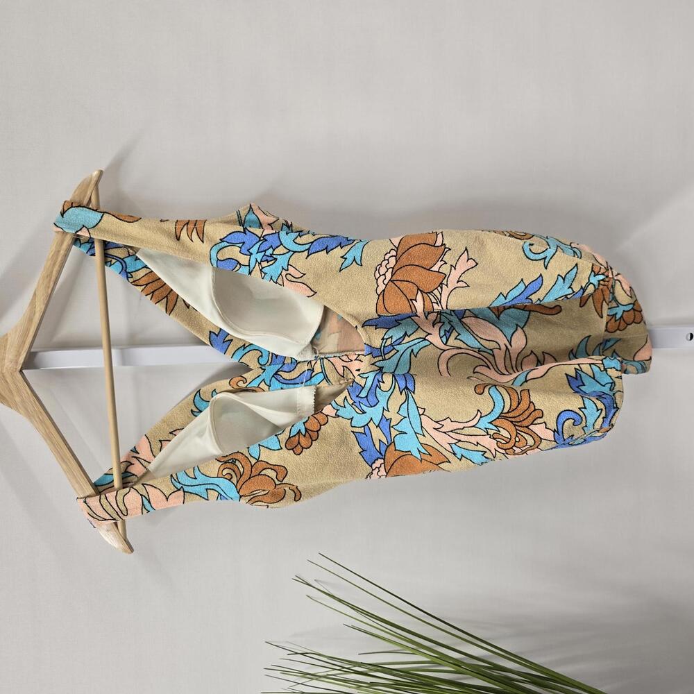 Vintage Vibrant Floral One-Piece Swimsuit - Picture 2 of 6
